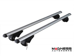 Jeep Renegade Roof Rack Cross Bars - for models w/ factory roof rails - Silver (2015-2023)